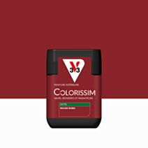 Peinture intérieure Colorissim® Rouge Rubis Satiné 75ml - V33