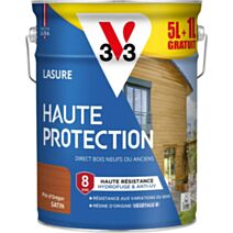 Lasure haute protection 5 l pin oregon + 1 l offert