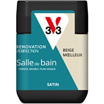 Peinture Rénovation Perfection salle de bain beige moelleux satin 75ml - V33