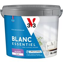 Peinture intérieure Blanc Essentiel velours 10L blanc - V33