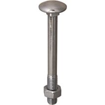 Boulon bois acier zingué diam6x60 x6