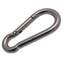 Mousqueton alpin simple 50mm acier galvanisé