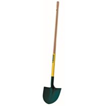 Pelle ronde tôle 27 cm manche bois 110cm