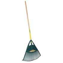 Balai à gazon XL 27 dents manche bois - LEBORGNE