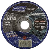 Disque à tronçonner métal/inox Ø125 Ep. 3,2 - NORTON