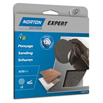 Disques auto-agrippants pour plâtre Ø150mm Grain 120 - NORTON