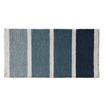 Tapis de bain fantaisie Mykonos 60x120cm bleu - LEVASSEUR