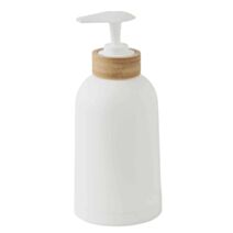 Distributeur de savon, blanc et bambou, Prima - GUY LEVASSEUR