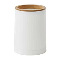 Gobelet, blanc et bambou, Prima - GUY LEVASSEUR