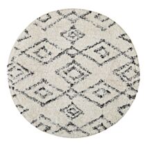 Tapis de Bain Rond Ethno Coton 50x80cm Naturel - GUY LEVASSEUR
