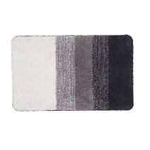Tapis de bain fantaisie Energy polyester tufté gris 50x80cm