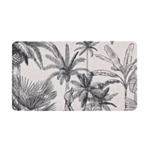 Tapis de Bain Jungle noir/blanc 60x120cm - GUY LEVASSEUR