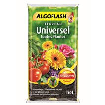 Terreau Universel toutes plantes 50 L avec engrais - ALGOFLASH