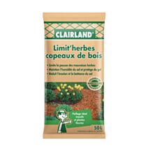 Paillage copeaux de bois nature 50L - CLAIRLAND