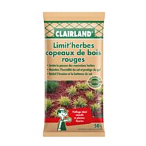 Paillage Copeaux de bois rouge 50L - COMPO
