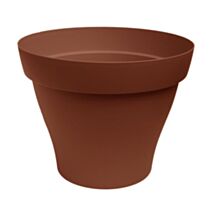 Pot de fleurs Roméo rond 25 terre cuite Ø25m H19,4cm 5,2L - POETIC