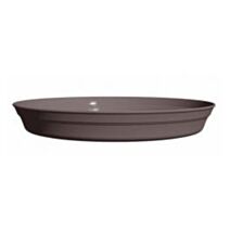 Soucoupe Pot de fleurs Roméo 17 Ø11,5x1,6cm taupe - POETIC