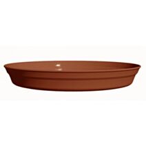 Soucoupe ronde romeo couleur terre cuite d28 cm - POETIC