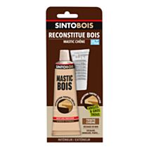 Mastic à bois avec durcisseur angles/gros trous chêne 66ml - SINTO