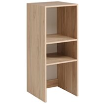 Dressing Easy Dress colonne 2 étagères L40xH101xP40cm Chêne