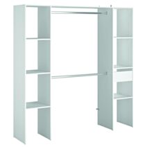 Kit combi blanc 40 cm mélaminé blanc - EKIPA