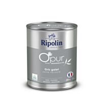 Peinture multi-supports O'pur 2L satiné gris galet - RIPOLIN