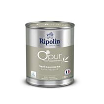 Peinture multi-supports O'pur 2L satiné vert bourrache - RIPOLIN