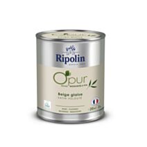 Peinture multi-supports O'pur 2L satiné beige glaise - RIPOLIN