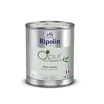Peinture multi-supports O'pur 2L satiné gris souris - RIPOLIN