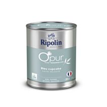 Peinture multi-supports O'pur 2L satiné bleu cupcake - RIPOLIN