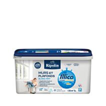 Peinture murs et plafonds Illico blanc mat 3L - RIPOLIN