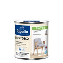 Peinture Murale Toutes Pièces Satin Blanc 0,5L - RIPOLIN