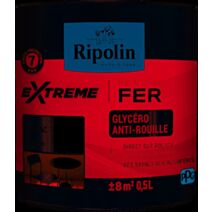 Peinture Extrême fer Solvant 0,5L blanc RIPOLIN