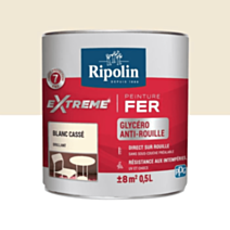 Peinture Extrême fer Solvant 0,5L blanc cassé RIPOLIN