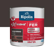 Peinture Extrême fer Solvant 0,5L brun normand RIPOLIN