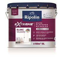 Protection extrême Mur & Plafond Blanc Velours 10L - RIPOLIN