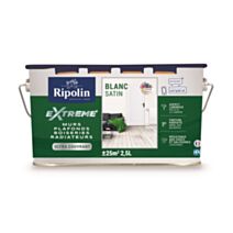 Protection extrême Mur & Plafond Blanc Satin 2,5L - RIPOLIN