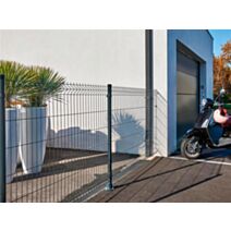 Grillage en Panneau Rigide Arista 1x2m Gris - DIRICKX