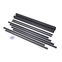 Lattes d'occultation rigides pour panneau grillagé rigide 1mx2,5m gris - DIRICKX