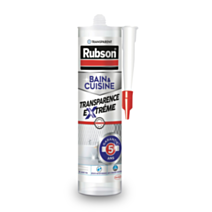 Mastic Bain&Cuisine Transparence Extrême Transparent 280ml - RUBSON