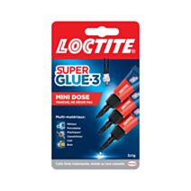 Set de 3 colles Super Glue-3 Mini dose 1 g - LOCTITE