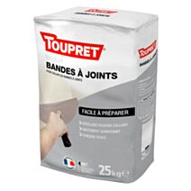 Enduit Poudre Bandes à Joints Blanc 25kg - TOUPRET 