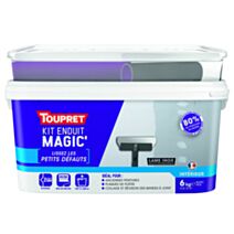 Kit enduit à lisser Magic' 6kg avec rouleau et lame - TOUPRET