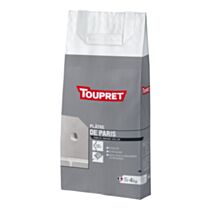 Plâtre de Paris poudre 4 kg - Blanc - TOUPRET