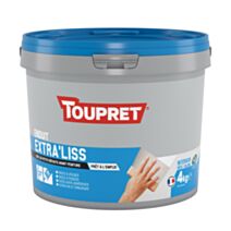 Enduit Extra' Liss pâte 4 kg blanc - TOUPRET