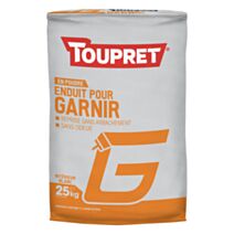 Enduit garnissant intérieur blanc 25kg - TOUPRET
