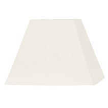 Abat-jour crème carré coton d17cm