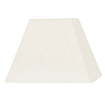 Abat-jour carré L.22 coton crème