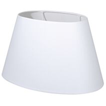 Abat-jour toiline ovale L.40 blanc cassé