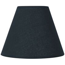 Abat-jour noir fe coton d14cm